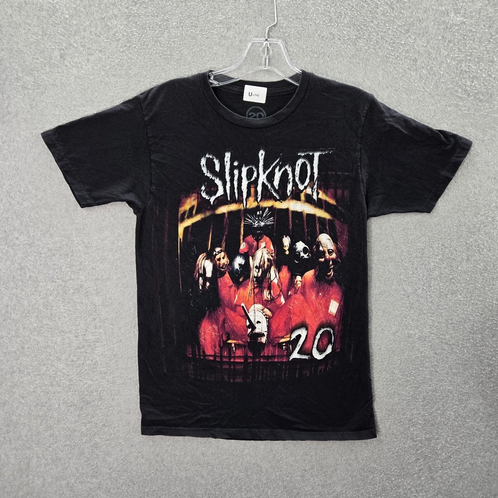 Slipknot Men Shirt Small Black‎ 20 Years Graphic Crew Neck Short Sleeve